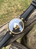 Versace Palazzo Empire Black Dial Black Leather Strap Watch for Women - VCO020017 Authentic Buy Shop Now