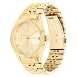 Tommy Hilfiger Monica Quartz Gold Dial Gold Steel Strap Watch For Women - 1782592 Authentic Buy Shop Now