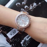 Michael Kors Tibby Multifunction White Dial Two Tone Steel Strap Watch For Women - MK6825 Authentic Buy Shop Now