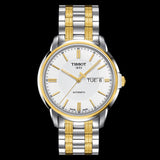 Tissot T Classic Automatics III White Dial Two Tone Steel Strap Watch For Men - T065.430.22.031.00 Authentic Buy Shop Now