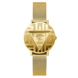Guess Iconic Quartz Gold Dial Gold Mesh Bracelet Watch For Women - GW0527L2 Authentic Buy Shop Now