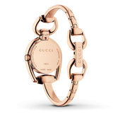 Gucci Horsebit Collection Black Dial Rose Gold Steel Strap Watch For Women - YA139507 Authentic Buy Shop Now