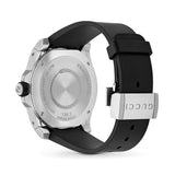 Gucci Dive Quartz Kingsnake Black Dial Black Rubber Strap Watch For Men - YA136217 Authentic Buy Shop Now