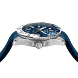 Tag Heuer Aquaracer Professional 300 GMT Automatic Blue Dial Blue Rubber Strap Watch for Men - WBP2010.FT6198 Authentic Buy Shop Now