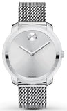 Movado Bold Silver Dial Silver Mesh Bracelet Watch For Women - 3600241 Authentic Buy Shop Now