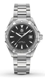 Tag Heuer Aquaracer Automatic Black Dial Silver Steel Strap Watch for Men - WAY2110.BA0928 Authentic Buy Shop Now