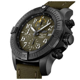 Breitling Avenger Chronograph 45mm Green Dial Green Nylon Strap Watch for Men - V13317101L1X1 Authentic Buy Shop Now