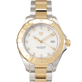 Tag Heuer Aquaracer Automatic Diamonds Silver Dial Two Tone Steel Strap Watch for Women - WBD2321.BB0320 Authentic Buy Shop Now