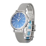 IWC Portofino Automatic Blue Dial Silver Mesh Bracelet Watch for Women - IW357404 Authentic Buy Shop Now