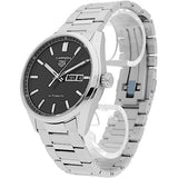 Tag Heuer Carrera Day Date Automatic Black Dial Silver Steel Strap Watch for Men - WBN2010.BA0640 Authentic Buy Shop Now