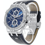 Maurice Lacroix Aikon Chronograph Blue Dial Blue Leather Strap Watch for Men - AI1018-SS001-430-1 Authentic Buy Shop Now