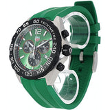 Tag Heuer Formula 1 Chronograph Green Dial Green Rubber Strap Watch for Men - CAZ101AP.FT8056 Authentic Buy Shop Now