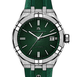 Maurice Lacroix Aikon Chronograph Green Dial Green Rubber Strap Watch for Men - AI1808-SS000-630-5 Authentic Buy Shop Now