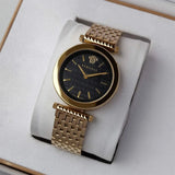 Versace V-Twist Black Dial Gold Mesh Bracelet Watch for Women - VELS00819 Authentic Buy Shop Now