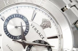 Versace Aion Chronograph White Dial Silver Steel Strap Watch for Men - VBR040017 Authentic Buy Shop Now
