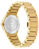 Versace V-Auria Quartz Black Dial Gold Steel Strap Watch for Men - VE0F00525 Authentic Buy Shop Now