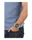 Versace V-Ray Chronograph Black Dial Two Tone Steel Strap Watch For Men - VE2I00421 Authentic Buy Shop Now