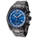 Versace V-Ray Chronograph Quartz Blue Dial Black Steel Strap Watch For Men - VE2I00521 Authentic Buy Shop Now