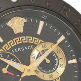 Versace V-Race Analog Quartz Black Dial Two Tone Steel Strap Watch For Men - VEBV00619 Authentic Buy Shop Now
