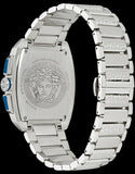 Versace Dominus Chronograph Blue Dial Silver Steel Strap Watch For Men - VE6H00423 Authentic Buy Shop Now