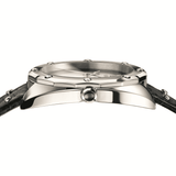 Versace Shadov Quartz Silver Dial Black Snake Leather Strap Watch for Women - VEBM00118 Authentic Buy Shop Now