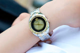 Versace Shadov Quartz Gold Dial Two Tone Steel Strap Watch for Women - VEBM00518 Authentic Buy Shop Now