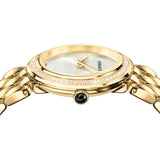 Versace V Flare Diamonds Silver Dial Gold Steel Strap Watch for Women - VEBN00918 Authentic Buy Shop Now
