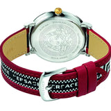 Versace V Circle Silver Dial Two Tone Leather Strap Watch for Men - VEBQ01319 Authentic Buy Shop Now
