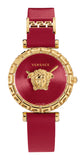 Versace Palazzo Empire Greca Red Dial Red Leather Strap Watch for Women - VEDV00319 Authentic Buy Shop Now