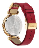 Versace Palazzo Empire Greca Red Dial Red Leather Strap Watch for Women - VEDV00319 Authentic Buy Shop Now