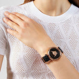 Versace Palazzo Empire Greca Black Dial Black Leather Strap Watch for Women - VEDV00719 Authentic Buy Shop Now