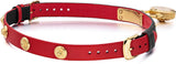 Versace Medusa Lock Icon Gold Dial Red Leather Strap Watch for Women - VEDW00119 Authentic Buy Shop Now