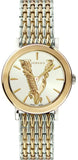 Versace Virtus Quartz White Dial Two Tone Steel Strap Watch for Women - VEHC00719 Authentic Buy Shop Now