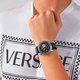 Versace Sport Tech Chronograph Black Dial Black Rubber Strap Watch for Women - VELT00619 Authentic Buy Shop Now