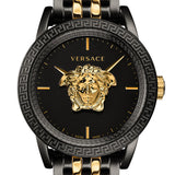 Versace Palazzo Empire Black Dial Two Tone Steel Strap Watch for Men - VERD01119 Authentic Buy Shop Now