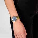 Versace V-Circle Black Dial Gold Leather Strap Watch for Women - VBP13017 Authentic Buy Shop Now