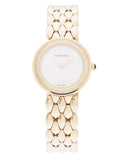 Versace V Flare Diamonds Silver Dial Gold Steel Strap Watch for Women - VEBN00918 Authentic Buy Shop Now