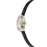 Versace Virtus Quartz White Dial Black Leather Strap Watch For Women - VET300421 Authentic Buy Shop Now