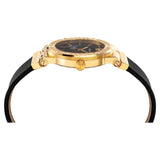 Versace Greca Black Dial Black Leather Strap Watch for Women - VEVH00320 Authentic Buy Shop Now
