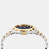 Versace Hellenyium Quartz Blue Dial Two Tone Steel Strap Watch For Men - VEVK00520 Authentic Buy Shop Now