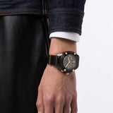 Versace Icon Active Chronograph Black Dial Black Steel Strap Watch for Men - VEZ700421 Authentic Buy Shop Now
