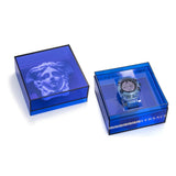 Versace Icon Active Chronograph Purple Dial Blue Silicone Strap Watch For Men - VEZ701523 Authentic Buy Shop Now