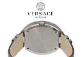 Versace V Metal Icon Silver Dial Silver & Grey Strap Watch for Women - VLC120016 Authentic Buy Shop Now