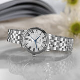 Tissot T Classic Carson Premium Automatic Lady Silver Dial Silver Steel Strap Watch for Women - T122.207.11.033.00 Authentic Buy Shop Now