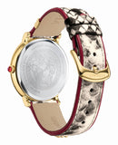 Versace V Circle Quartz White Dial Brown Leather Strap Watch For Women - VBP08017 Authentic Buy Shop Now