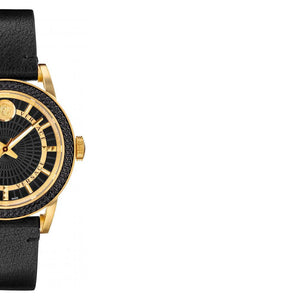 Versace Code Quartz Black Dial Black Leather Strap Watch For Men - VEPO00320 Authentic Buy Shop Now