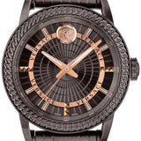 Versace Viamond Quartz Black Dial Grey Steel Strap Watch For Men - VEPO00520 Authentic Buy Shop Now