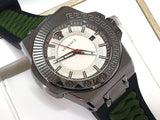 Versace Chain Reaction Quartz White Dial Green Rubber Strap Watch for Men - VEDY00419 Authentic Buy Shop Now