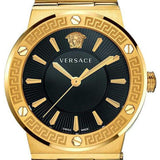 Versace Greca Black Dial Black Leather Strap Watch for Women - VEVH00320 Authentic Buy Shop Now