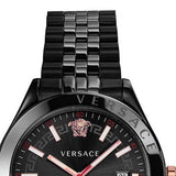 Versace Hellenyium Analog Black Dial Black Steel Strap Watch For Men - VEVK00320 Authentic Buy Shop Now